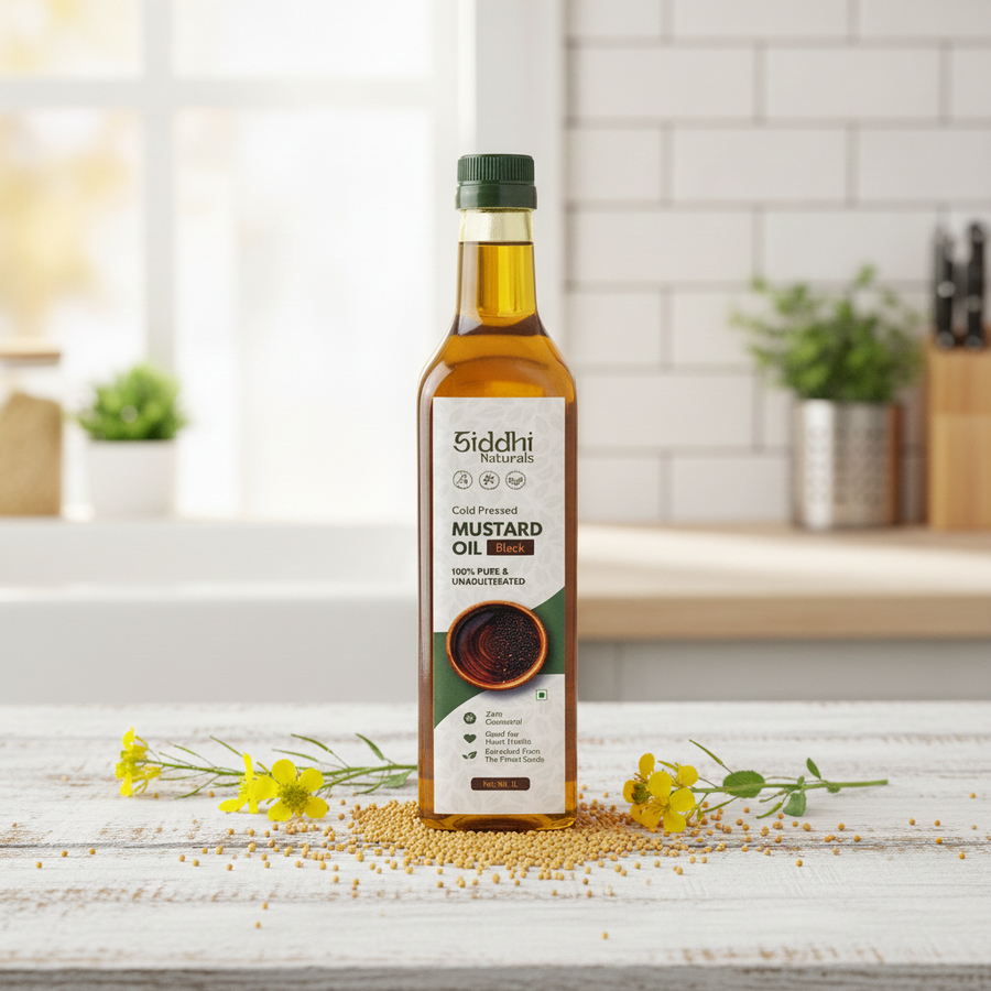 Siddhi Naturals Cold Pressed Mustard Oil - Yellow