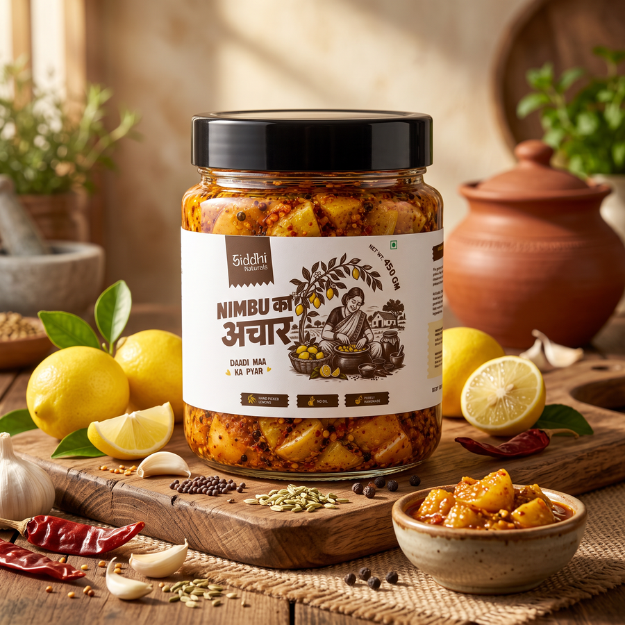 Siddhi Naturals Nimbu Ka Achaar | Lemon Pickle